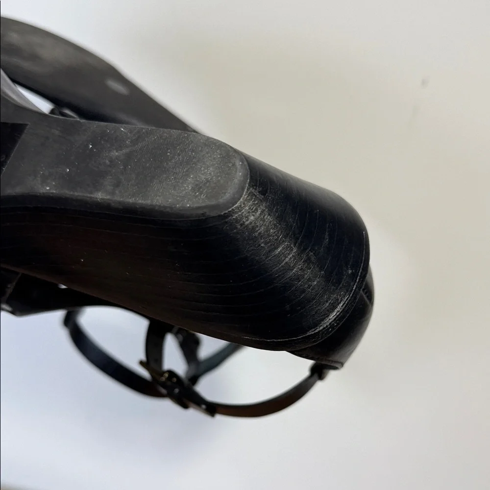 Tory Burch Black Wedge Sandals, Women’s 8.5 - Picture 7 of 9